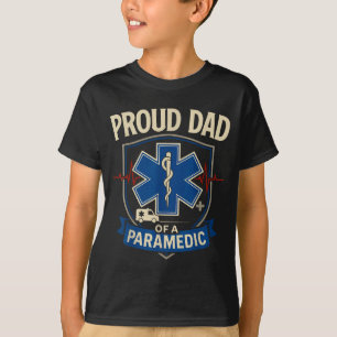Camiseta Pai Paramédico Orgulhoso Pai De Um Paramédico
