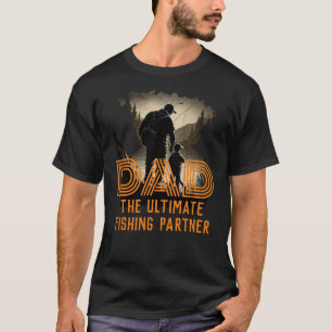 Camiseta Pai Parceiro Definitivo de Pesca Pai e Filho Pesca