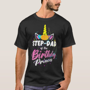 Camiseta Pai Passo Da Princesa De Aniversário Unicorn Pumpk