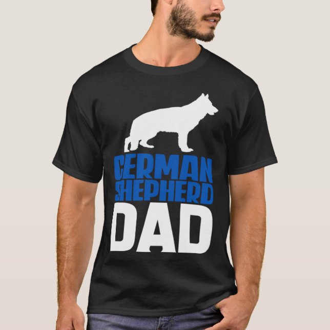 Camiseta Pai Pastor Alemão Azul (Frente)