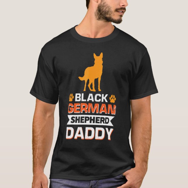 Camiseta Pai Pastor Alemão Preto (Frente)