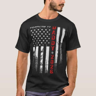 Camiseta Pai Patriota 2026 Promovido a Papai Est 2026 Novo