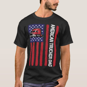 Camiseta Pai Patriótico Bandeira Americana Dia dos Pais