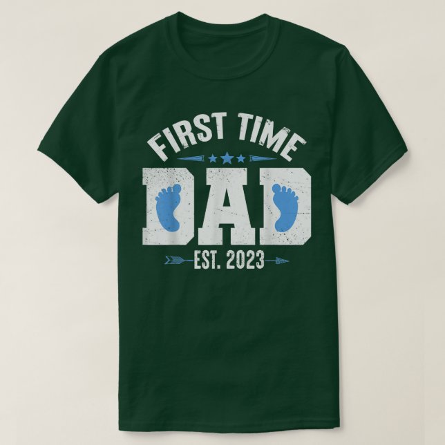Camiseta Pai pela primeira vez (Frente do Design)