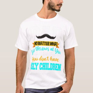 Camiseta Pai pelo menos você não tem filhos feios pais