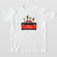 Pai Pequeno Auxiliar Toddler Camisa, Dia de os pai