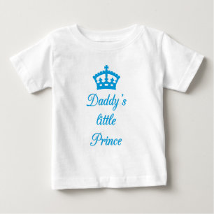 Camiseta Pai pequeno príncipe, design de texto com coroa