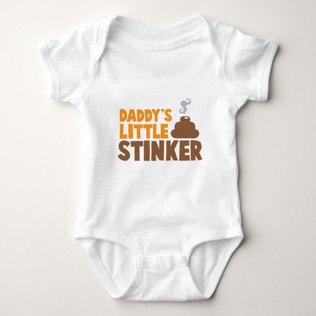 Camiseta Pai pequeno STINKER com fofo (Frente)