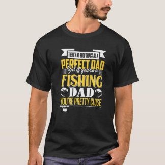 Camiseta Pai Perfeito Pai Pescador 123456