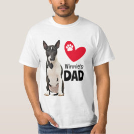 Camiseta Pai Personalizado Bull Terrier