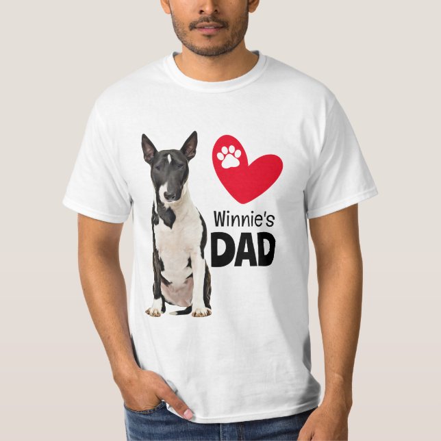 Camiseta Pai Personalizado Bull Terrier (Frente)