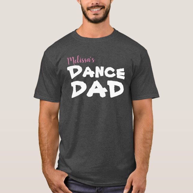 Camiseta Pai personalizado da dança (Frente)