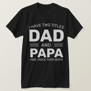 Camiseta Pai Personalizado Engraçado Dia de os pais Papa