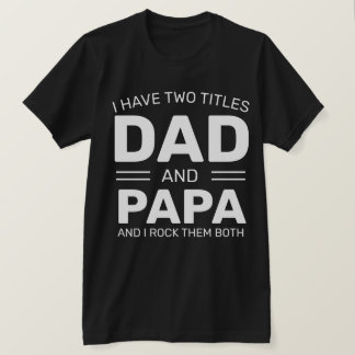 Camiseta Pai Personalizado Engraçado Dia de os pais Papa