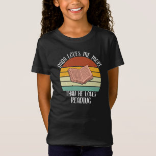 Camiseta Pai PERSONALIZADO Me Ama Mais Do Que Ele Adora Ler