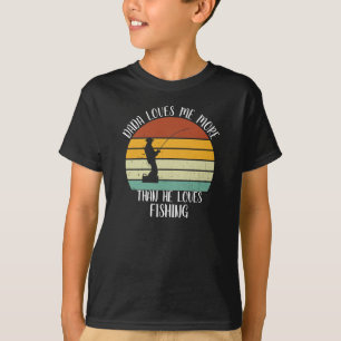 Camiseta Pai PERSONALIZADO Me Ama Mais Do Que Ele Adora Pes