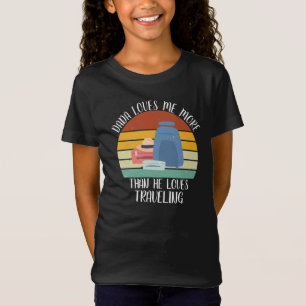 Camiseta Pai PERSONALIZADO Me Ama Mais Do Que Ele Adora Via
