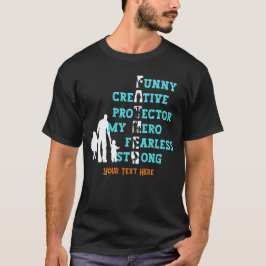 Camiseta Pai Personalizado que significa dia de os pais Esc