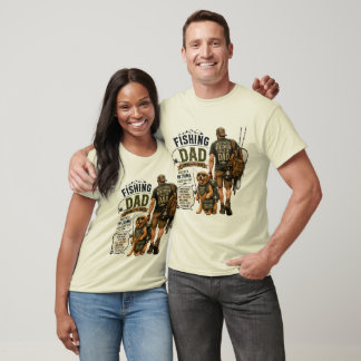 Camiseta Pai Pescador - Acampamento Divertido - Dia dos Pai