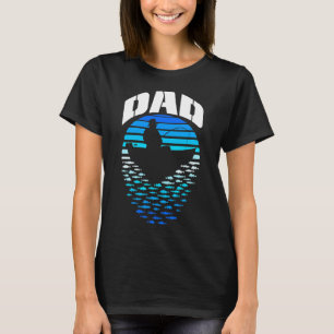 Camiseta Pai Pescador Barco de Pesca Divertido Vintage Retr