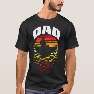 Camiseta Pai Pescador Barco de Pesca Engraçado Vintage Retr