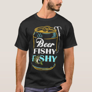Camiseta Pai Pescador de Homens Cerveja Pescaria Pescaria