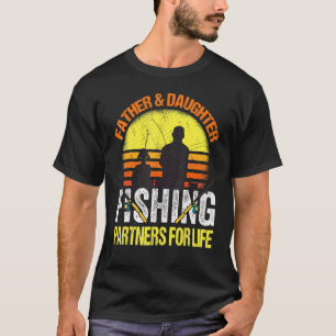Camiseta Pai Pescador E Filha Parceiros De Pesca Para To
