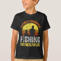Pai Pescador E Filha Parceiros De Pesca Para Toda