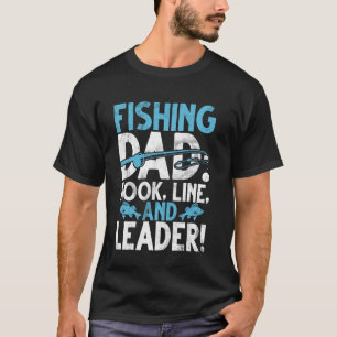 Camiseta Pai Pescador Gancho, Linha e Lider! Pai Pescador