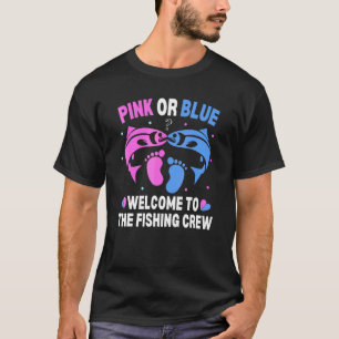 Camiseta Pai Pescador Rosa ou Azul Bem-vindo à Tropa da Pes