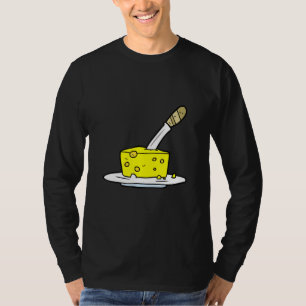 Camiseta Pai Piada Comedy Cita Quem Cortou O Queijo