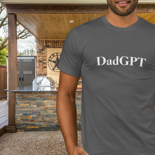Camiseta Pai Piada de Aniversário PaiGPT Desenvolvido por I
