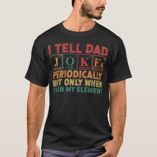 Camiseta Pai Piada Periodicamente no Meu Elemento