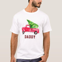 Pai Pickup Red Pickup Pickup Cor da árvore de Nata