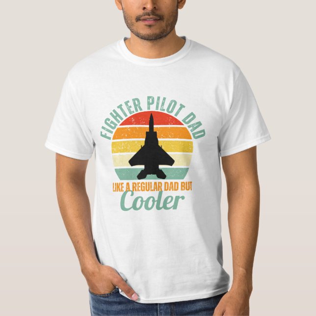 Camiseta Pai piloto de combate (Frente)