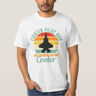 Camiseta Pai-piloto de combate retrô F-35