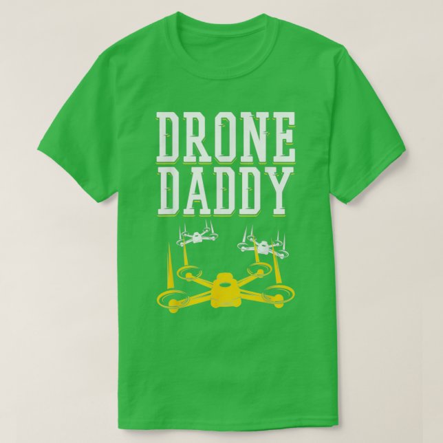 Camiseta Pai Piloto De Drone De Mens Como Um Presente Norma (Frente do Design)