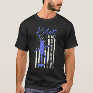 Camiseta Pai-piloto Helicóptero Pai de bandeira Legal da Am