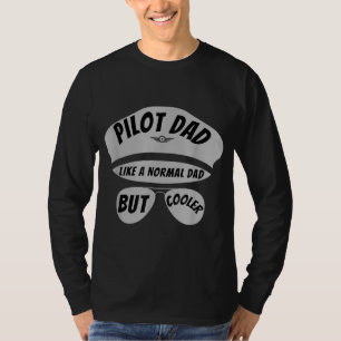 Camiseta Pai-piloto - Piloto engraçado - Padre e Avião