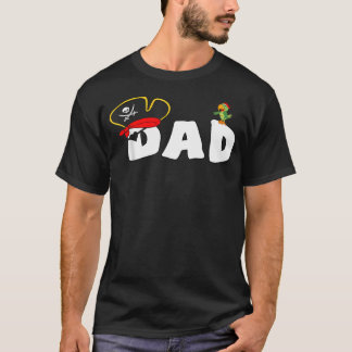 Camiseta Pai Pirata Caveira Chapéu de Pirata