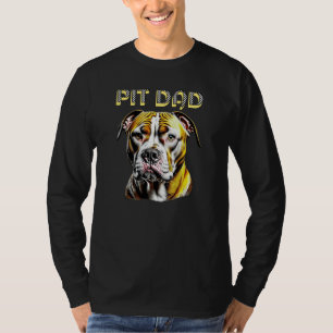 Camiseta Pai Pit Bull Amante de Cachorros