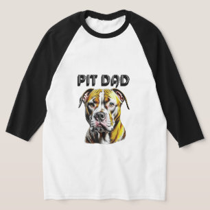 Camiseta Pai Pit Bull   Amantes de Cachorros 