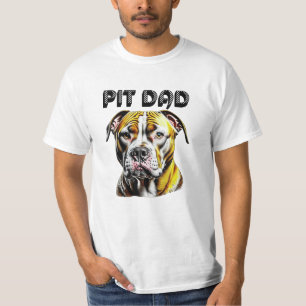Camiseta Pai Pit Bull Amantes de Cachorros