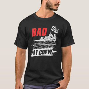 Camiseta Pai Pit Crew Car Racer Party