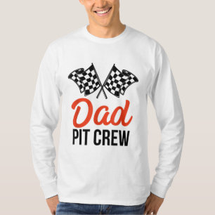 Camiseta Pai Pit Crew Enganador Engraçado Festa de aniversá