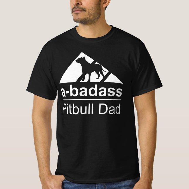 Camiseta Pai Pitbull A-badass (Frente)