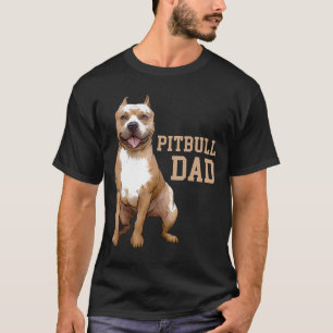 Camiseta Pai Pitbull Cachorro Cachorro Bully Pit Touro Papa