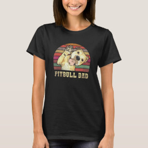 Camiseta Pai Pitbull da Moda Sorriso Vintage Pais Pitbull