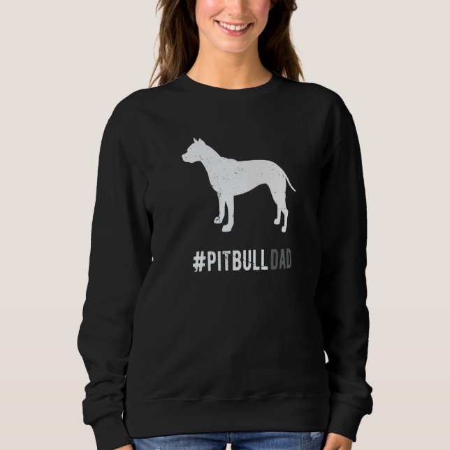Camiseta Pai Pitbull Para Pai De Cachorro Pitbull Para Home (Frente)