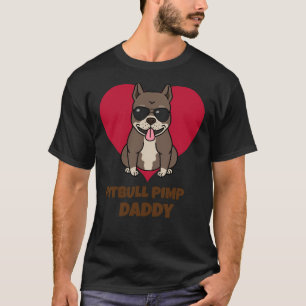 Camiseta Pai Pitbull Pimp Engraçado